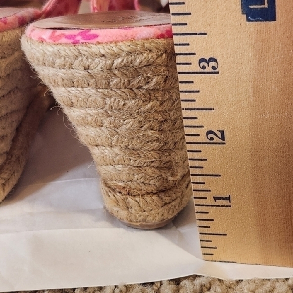 Sonoma Pink Floral Print Wedges Size 7.5‎  Sandals - Picture 5 of 8